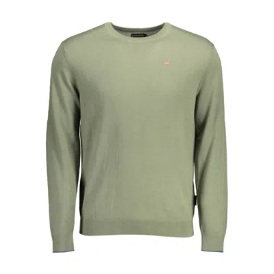 Napapijri Green Cotton Men Sweater