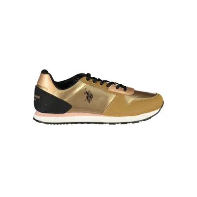 U.s. Polo Assn Gold Polyester Sneaker