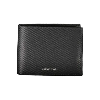 Calvin Klein Elegant Black Leather Wallet With Rfid Blocking