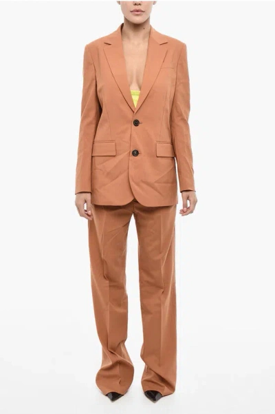 Dsquared2 Oversized Fit Virgin Wool Blend 2-buttons Blazer