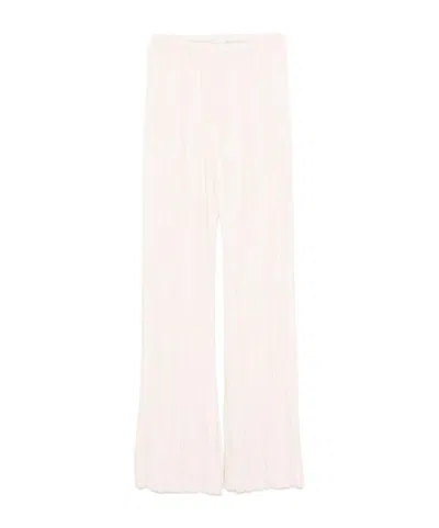 Forte Forte Golden Goose Cotton Wide-leg Sweatpants In Pink