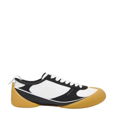 Alexander Mcqueen Sneakers Oversized Alexander Mc Queen Leather White In Multi
