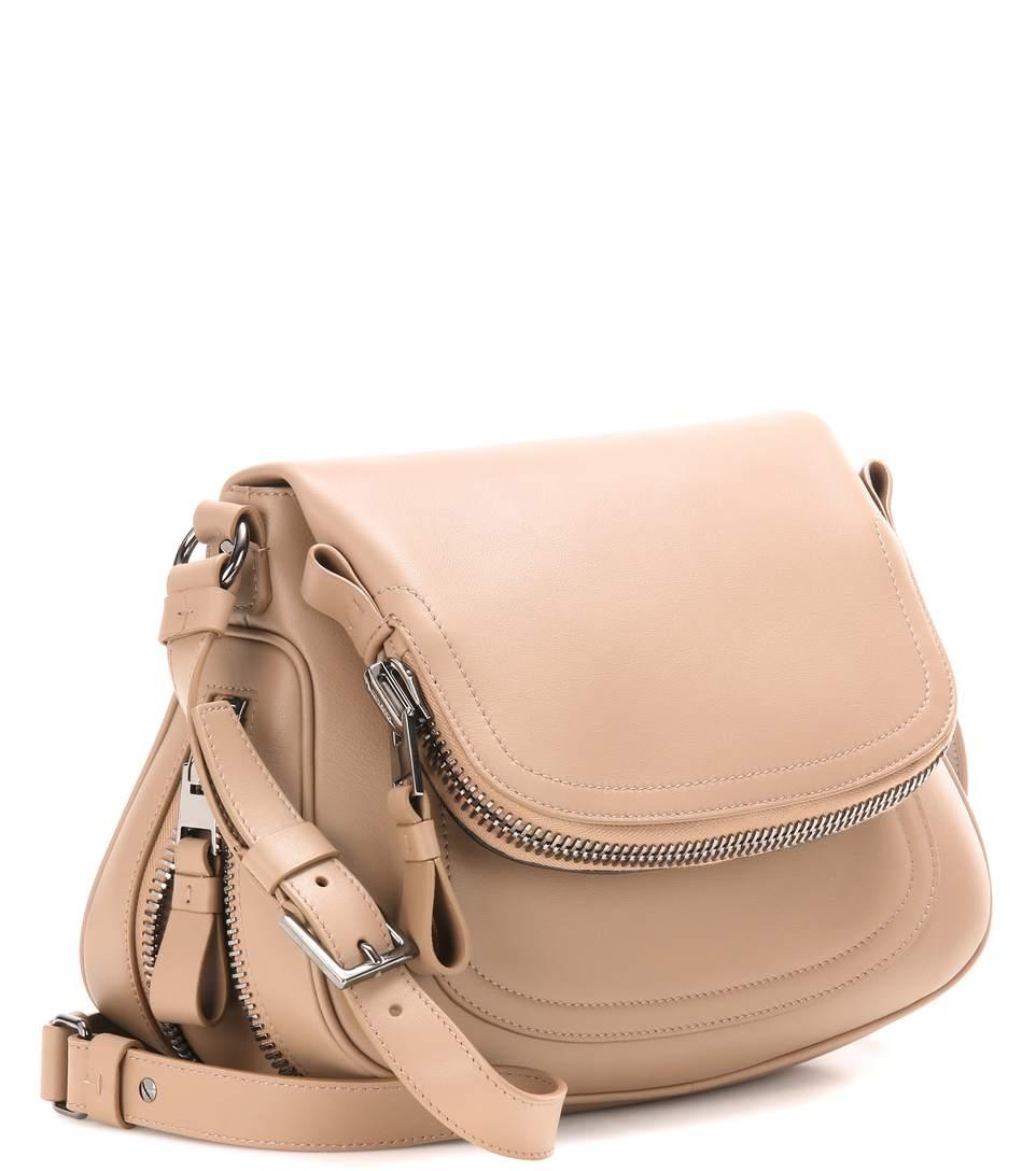 Tom Ford Medium New Jennifer Leather Shoulder Bag In Brown | ModeSens