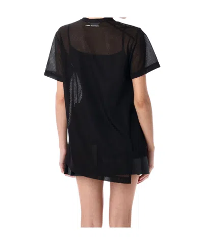 Comme Des Garçons Asymmetric Nylon Mesh T-shirt