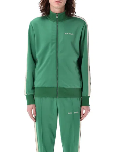 Palm Angels Classic Logo Track Jacket In Green