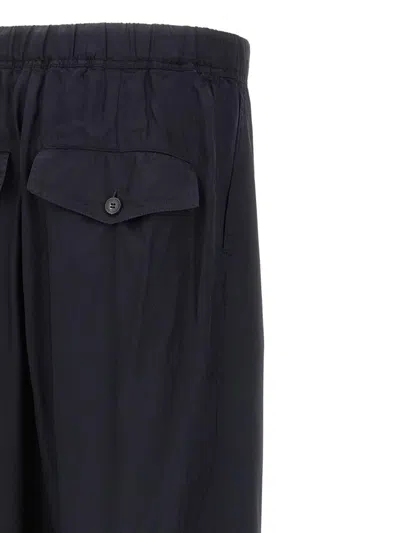 Dries Van Noten Wide Leg Wool Pant With Elastic Waistband