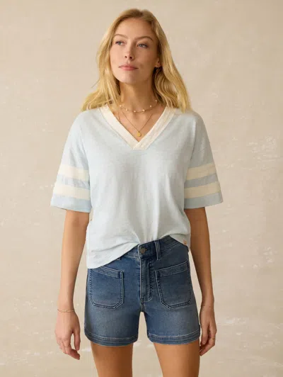 Faherty Sunwashed Slub Varsity T-shirt