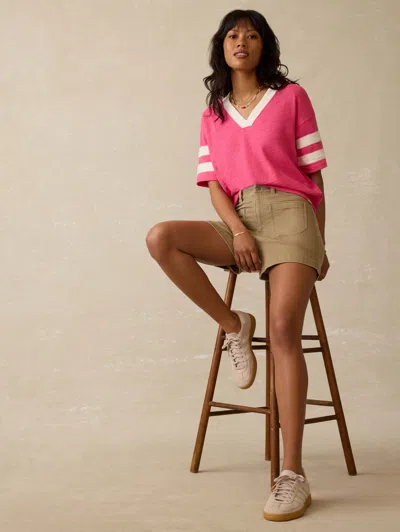 Faherty Sunwashed Slub Varsity T-shirt