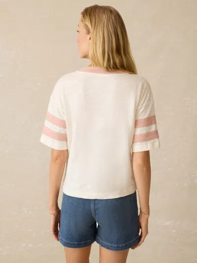 Faherty Sunwashed Slub Varsity T-shirt