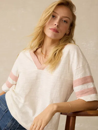 Faherty Sunwashed Slub Varsity T-shirt