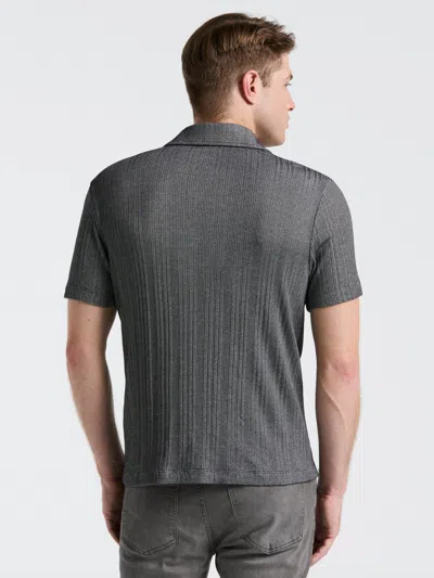 Perry Ellis Men's Ribbed Stripe Shirt In Gray