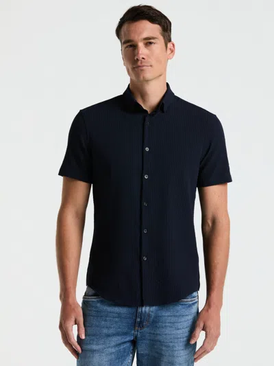 Perry Ellis Men's Stretch Seersucker Slim Fit Shirt In Blue