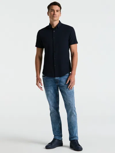 Perry Ellis Men's Stretch Seersucker Slim Fit Shirt In Blue