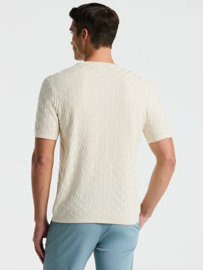 Perry Ellis Men's Square Pattern Crew Neck Sweater T-shirt