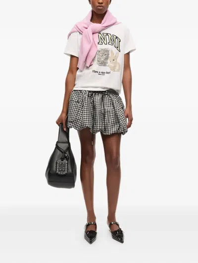 Ganni Animals White T-shirt