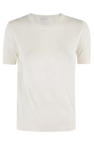 Malo Panna Round Neck T-shirt With Ribbed Trims