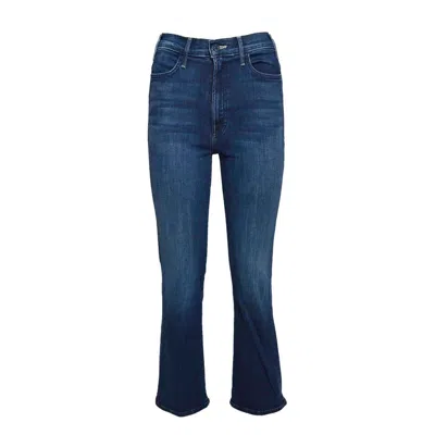 Mother The Hustler Ankle Jeans In Blue Cotton