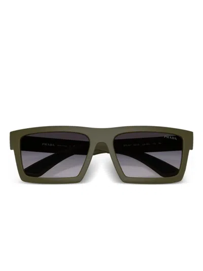 Prada Linea Rossa 55mm Rectangular Sunglasses
