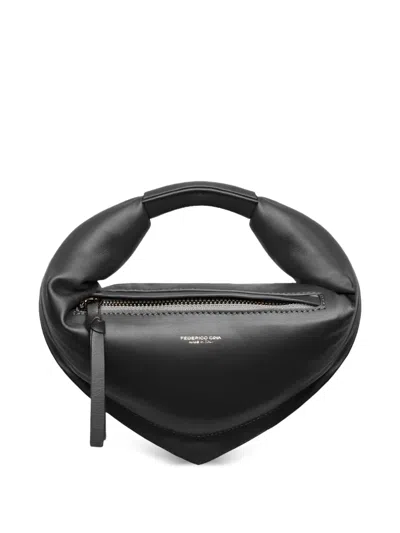 Federico Cina Mini Tortellino Tote Bag In Black