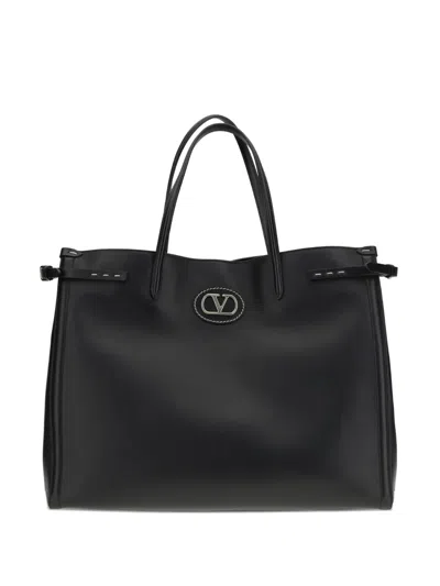 Valentino Black Antibes Large Shopping Bag