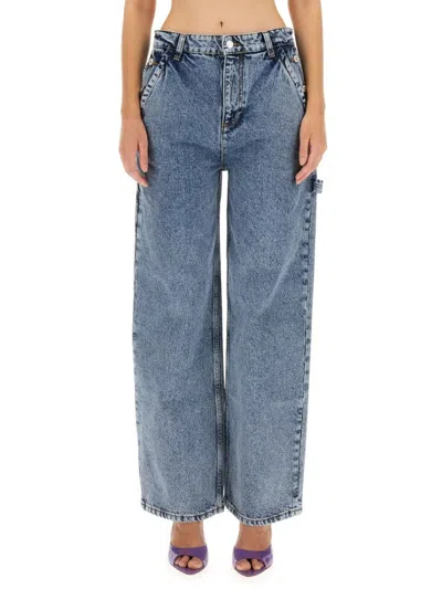 Shop Moschino Jeans Wide Leg