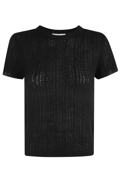 Vince Waffle Knit Crew Neck Top