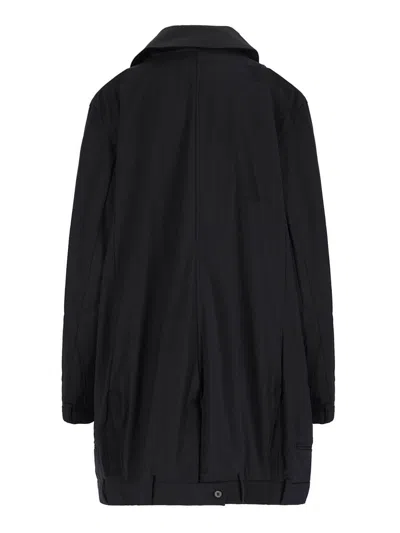 Hodakova Upside Down Pattern Stretch Wool Blend Jacket In Black