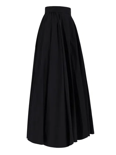 The Andamane Tiered Maxi Skirt In Lightweight Cotton Taffeta