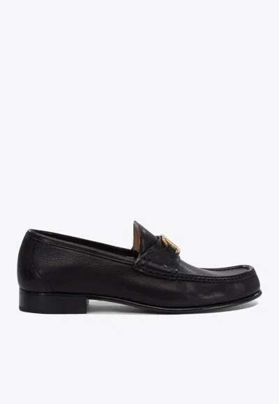 Valentino Garavani Vlogo Signature Loafer With Gold-tone Logo Detail