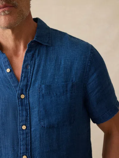 Faherty Short-sleeve Palma Linen Shirt