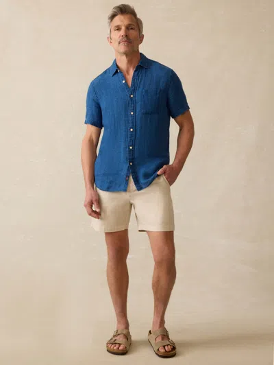 Faherty Short-sleeve Palma Linen Shirt