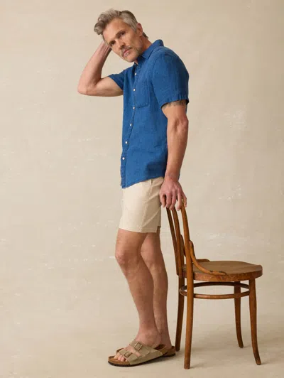 Faherty Short-sleeve Palma Linen Shirt