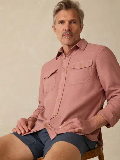 Faherty Irish Linen Safari Shirt