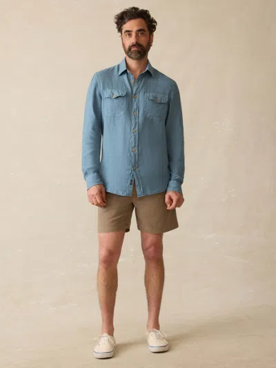 Faherty Irish Linen Safari Shirt