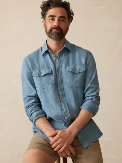 Faherty Irish Linen Safari Shirt
