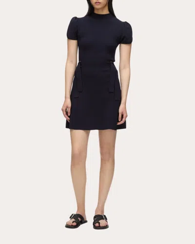 3.1 Phillip Lim Women's Compact Rib Tulip-sleeve Mini Dress