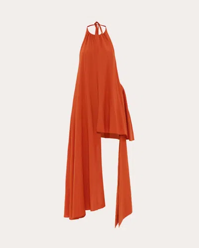 Andrea Iyamah Women's Nata Flared Asymmetric Halter Top