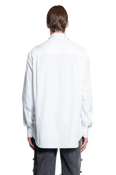 Alexander Mcqueen Embellished Collar Long Sleeves Shirt In White