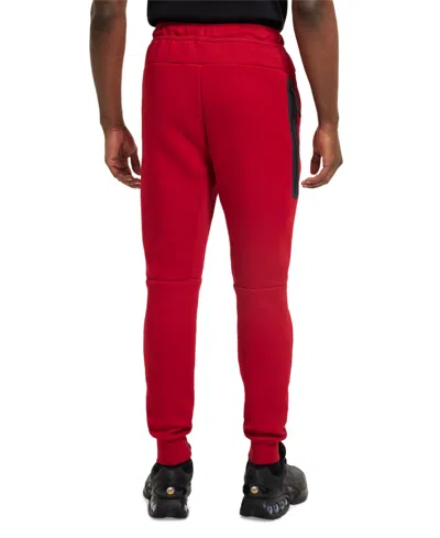 Nike Lightweight Tracksuit Pants Men Sportswear Tech Fleece Pant Gym Red/black