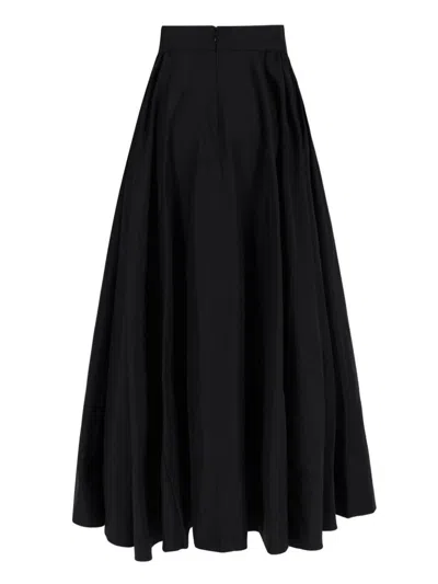 The Andamane Tiered Maxi Skirt In Lightweight Cotton Taffeta