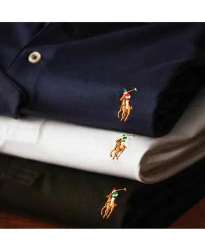 Polo Ralph Lauren Men's Slim Fit Short Sleeve Polo Shirt In Black