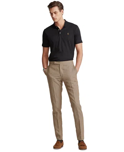 Polo Ralph Lauren Men's Slim Fit Short Sleeve Polo Shirt In Black
