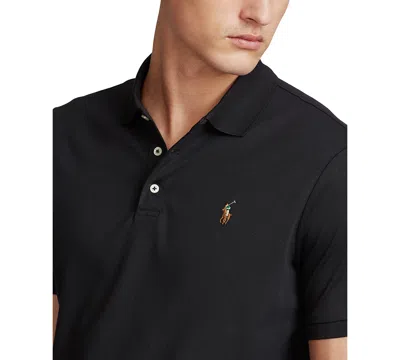 Polo Ralph Lauren Men's Slim Fit Short Sleeve Polo Shirt In Black