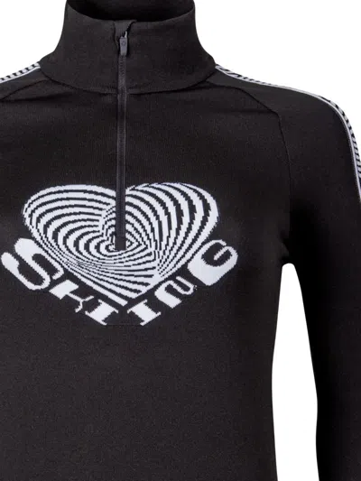 Newland Intarsia-knit Ski Top In Negro