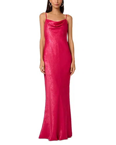 Liv Foster Adeline Foiled Open-back Gown