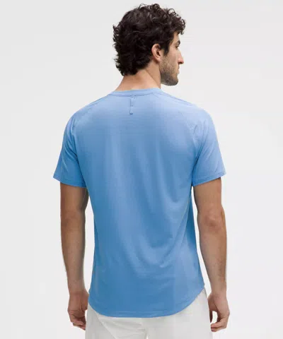 Lululemon Zeroed In Stretch Cotton-blend Jersey T-shirt In Blue