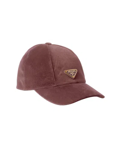 Prada Velvet Baseball Cap