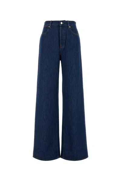 Gucci Trousers Wide-leg Denim Back Pockets
