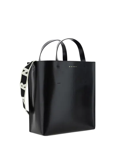 Marni Calfskin Museo Handbag By  In Black