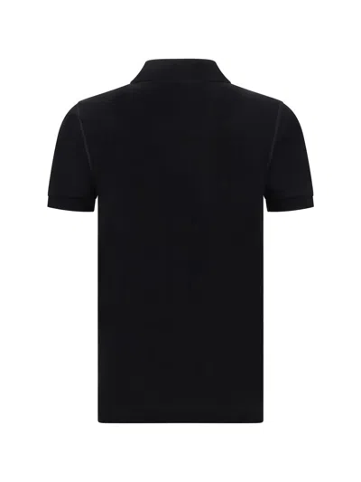 Dolce & Gabbana Dark Gray Logo Plaque Cotton Men Polo Shirt T-shirt